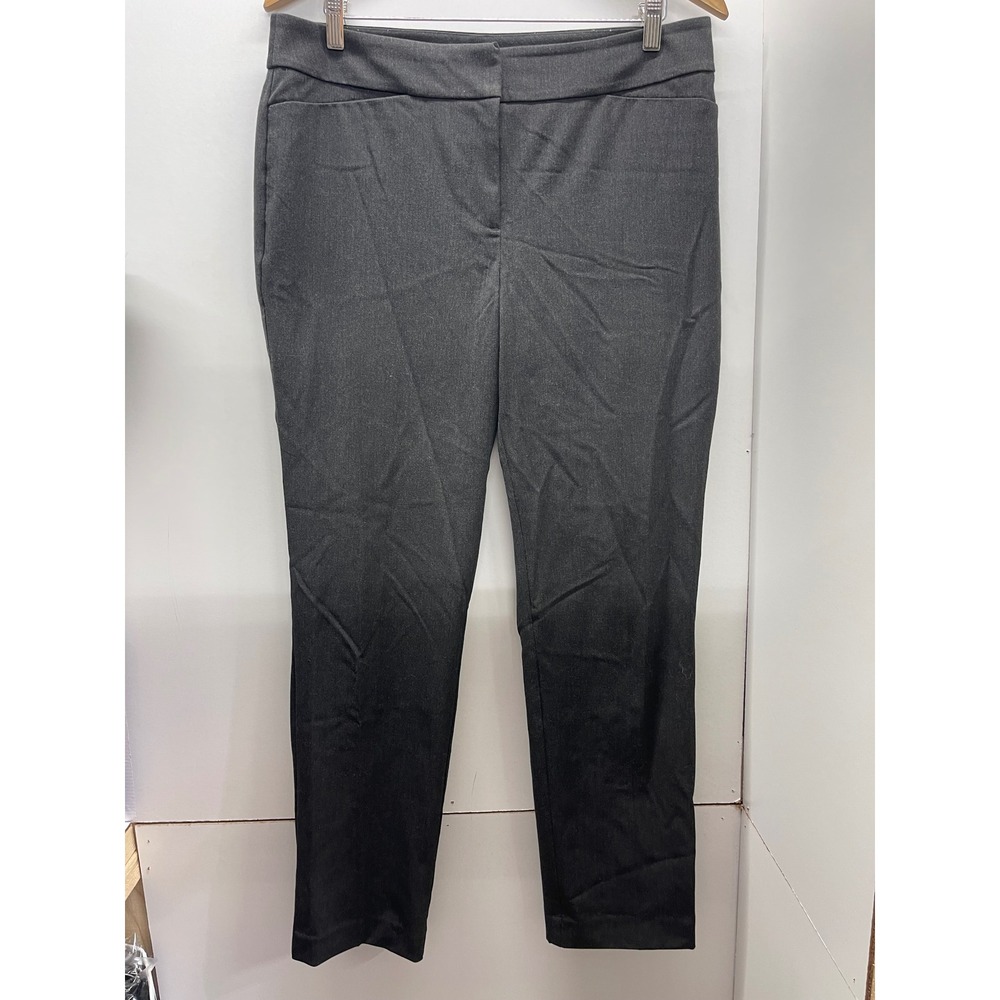 Ann Taylor Factory Charcoal Gray Heather Slim Leg Dress Pants Size 8